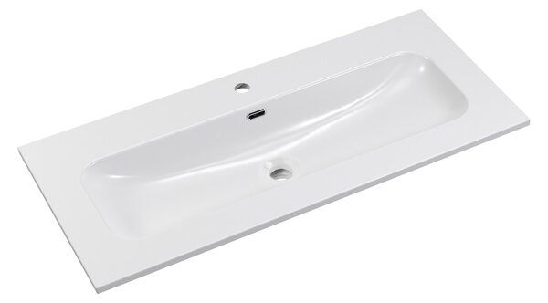 Comad Nábytkové keramické umyvadlo FLY WHITE GLOSS UM 100-46 DP, 101x46 cm, bílá lesklá