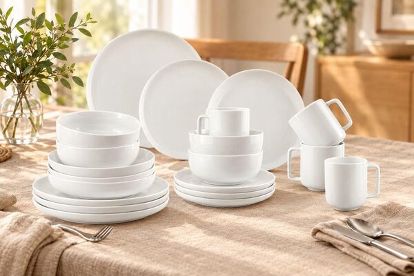 KOMBINOVANÁ SOUPRAVA 20dílné, porcelán keramika Dieter Knoll - Kolekce nádobí