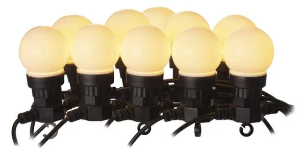 Emos lighting Žárovkový světelný řetěz 5m, 10x, IP44, mléčné žárovky