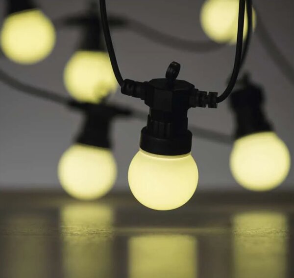 Emos lighting Žárovkový světelný řetěz 5m, 10x, IP44, mléčné žárovky
