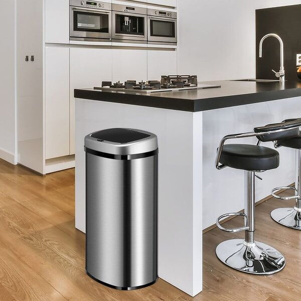 Automatický odpadkový koš 60 l s pohybovým senzorem, nerez