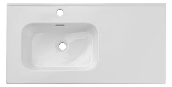 Comad Nábytkové keramické umyvadlo s odkládací plochou GO 2 90CM L DP, 91x46 cm, bílá lesklá