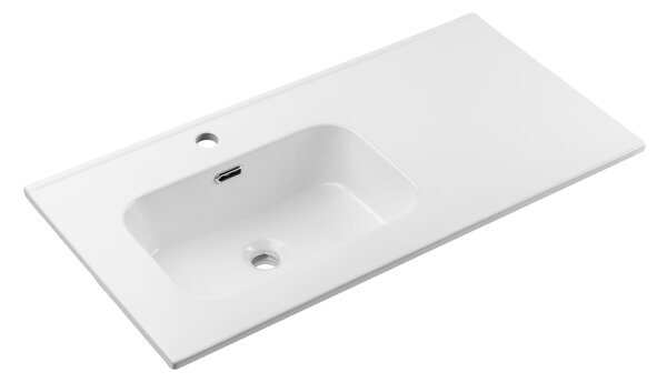 Comad Nábytkové keramické umyvadlo s odkládací plochou GO 2 90CM L DP, 91x46 cm, bílá lesklá