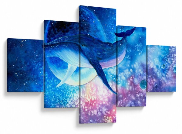 Obraz - Vesmírná velryba (125x70 cm)