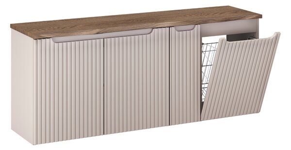 Comad Koupelnová skříňka pod deskové umyvadlo set Nova Cashmere 140 kašmír/dub cassela