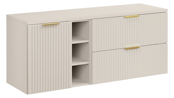 Comad Koupelnová skříňka pod deskové umyvadlo set Adel Cashmere 140 kašmír