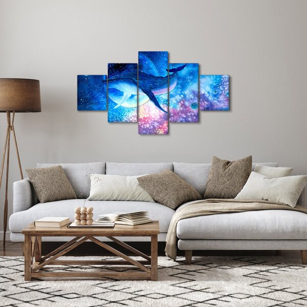 Obraz - Vesmírná velryba (125x70 cm)