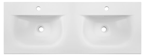 Comad Nábytkové keramické dvojumyvadlo SKY 1 120D DP, 121x46 cm, bílá matná