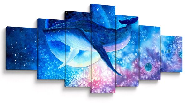 Obraz - Vesmírná velryba (210x100 cm)