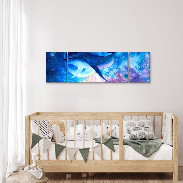 Obraz - Vesmírná velryba (170x50 cm)