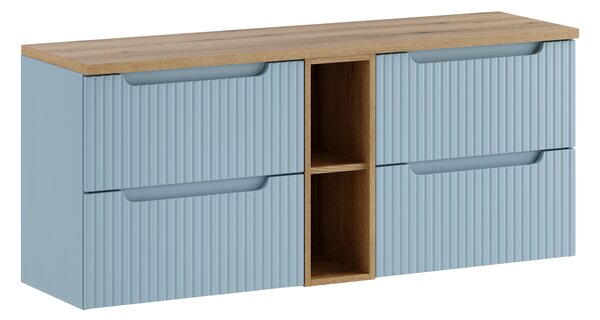 Comad Koupelnová skříňka pod deskové umyvadlo set Nova Denim 140 denim/dub coast evoke