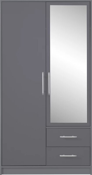 Šatní skříň Smart 100 cm Antracit, Antracit