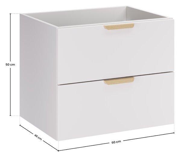 Comad Koupelnová skříňka pod umyvadlo Aster White 60 bílá