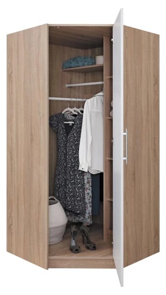 Šatní skříň Smart rohová Antracit