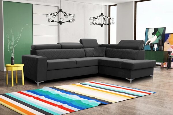 Sedací souprava Gloss fresh, pravá, šedá (Terra 96)