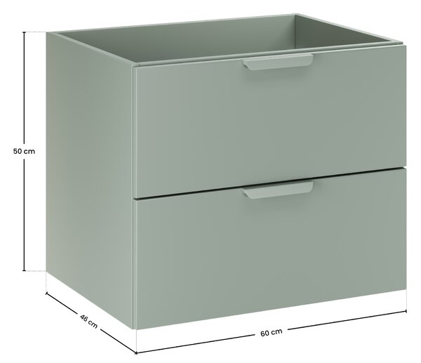 Comad Koupelnová skříňka pod umyvadlo Aster Green 60 zelená