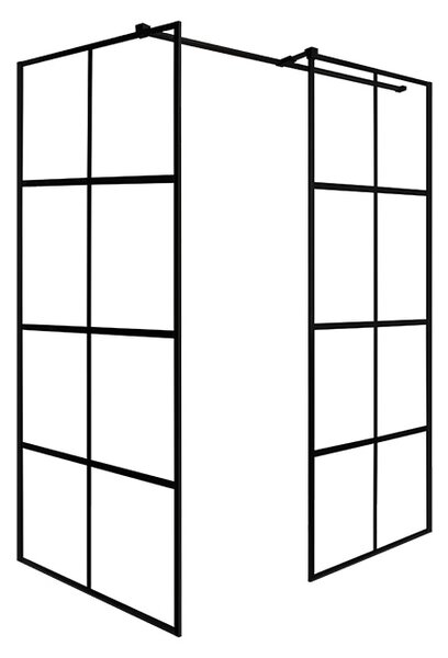 Besco Sprchový kout Walk-In EXCEA 100x80 (100x90, 120x80, 120x90), výška 190 cm - bez vaničky Rozměry (cm): 100x80