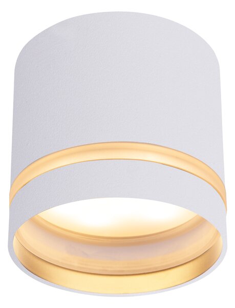 Mantra 8658 Split, stropní válcové svítidlo s průsvitným proužkem 1xGX53, bílá, průměr 8,4cm