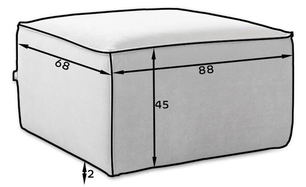 Taburet LISA, modrá (Loco 40)