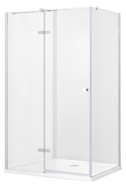 Besco Obdélníkový sprchový kout PIXA R 100x80 (100x90, 120x80, 120x90), výška 195 cm - bez vaničky Rozměry (cm): 100x80, Orientace: Pravá