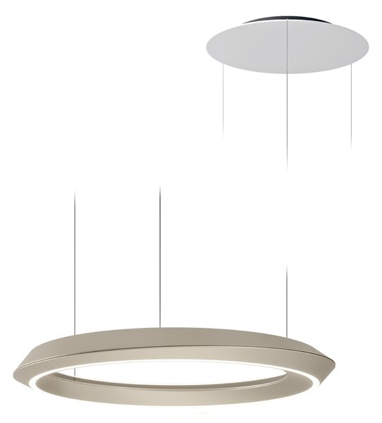 Lodes 19921 4527 Tidal, kulaté závěsné svítidlo LED 33W 2700K, champagne/bílá, průměr 60cm, TRIAC