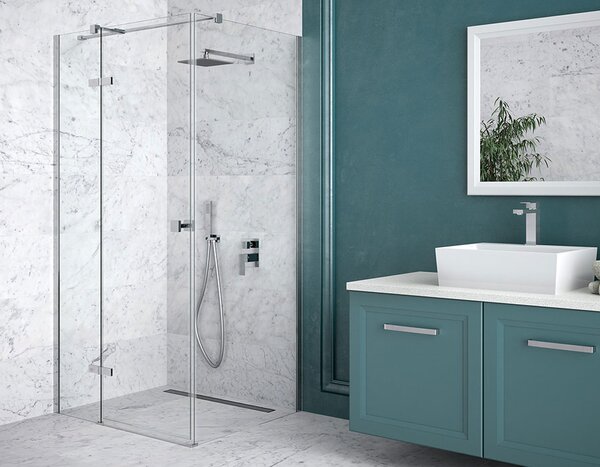 Besco Čtvercový sprchový kout PIXA SQ 90x90, výška 195 cm - bez vaničky Orientace: Pravá