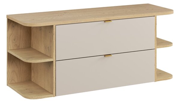 Comad Koupelnová skříňka pod deskové umyvadlo set Dalia Cashmere 120 kašmír/dub cremona