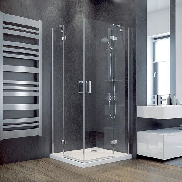Besco Čtvercový sprchový kout VIVA SQ 80x80 (90x90), výška 195 cm - bez vaničky Rozměry (cm): 80x80