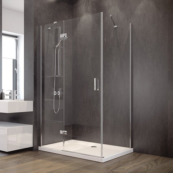 Besco Obdélníkový sprchový kout VIVA R 100x80 (120x80, 120x90), výška 195 cm - bez vaničky Rozměry (cm): 100x80, Orientace: Levá
