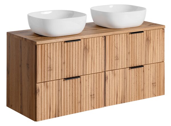 Comad Koupelnová skříňka s deskovými umyvadly set Adel Oak 120 dub wotan