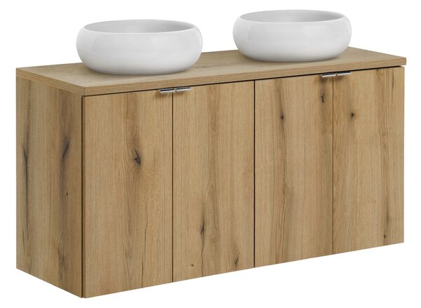 Comad Koupelnová skříňka s deskovými umyvadly set Nova Oak 120 dub coast evoke