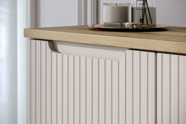 Comad Koupelnová skříňka s deskovými umyvadly set Nova Cashmere 100 kašmír/dub coast evoke