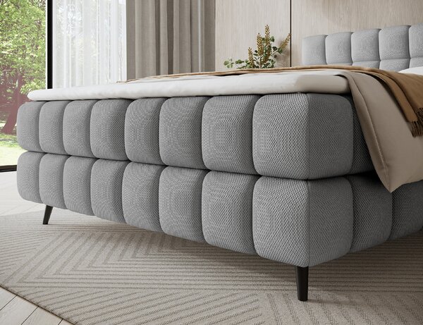 Eltap Čalouněná postel Sabeno s úložným prostorem Materiál a barva potahu: Royal 20 - béžová, Rozměr: 160x200