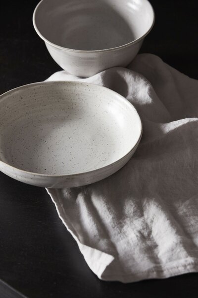 Hluboký talíř Pion Grey/White 19 cm