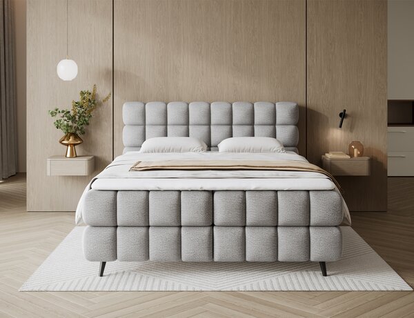 Eltap Čalouněná postel Sabeno s úložným prostorem Materiál a barva potahu: Royal 20 - béžová, Rozměr: 160x200