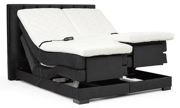 Kontinentální postel VENETA boxspring s elektrickým polohováním 200X180, hořčicová (nube 45)