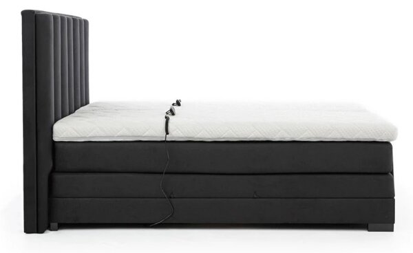 Kontinentální postel VENETA boxspring s elektrickým polohováním 200X180, hořčicová (nube 45)