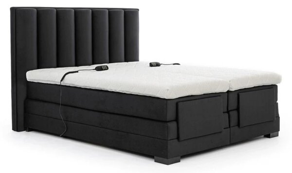Kontinentální postel VENETA boxspring s elektrickým polohováním 200X180, hořčicová (nube 45)