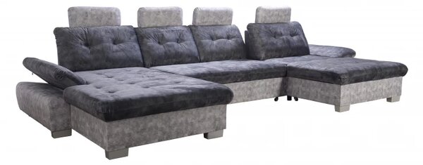 Sedací souprava DIOR U, šedá (AN 5077/5075)