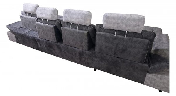 Sedací souprava DIOR U, šedá (AN 5077/5075)