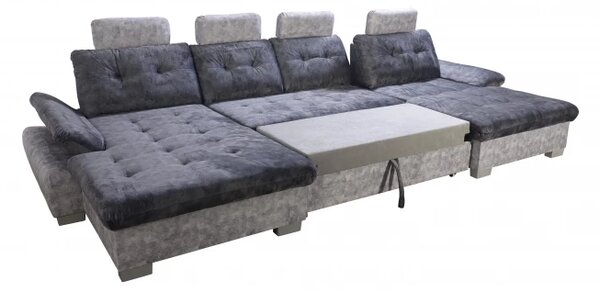 Sedací souprava DIOR U, šedá (AN 5077/5075)