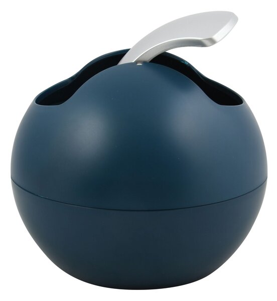 Spirella mini výklopný odpadkový koš BOWL MATT, matný petrolejový, plast, 1 L