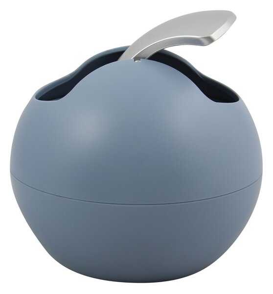 Spirella mini výklopný odpadkový koš BOWL MATT, mlhavě modrý, plast, 1 L