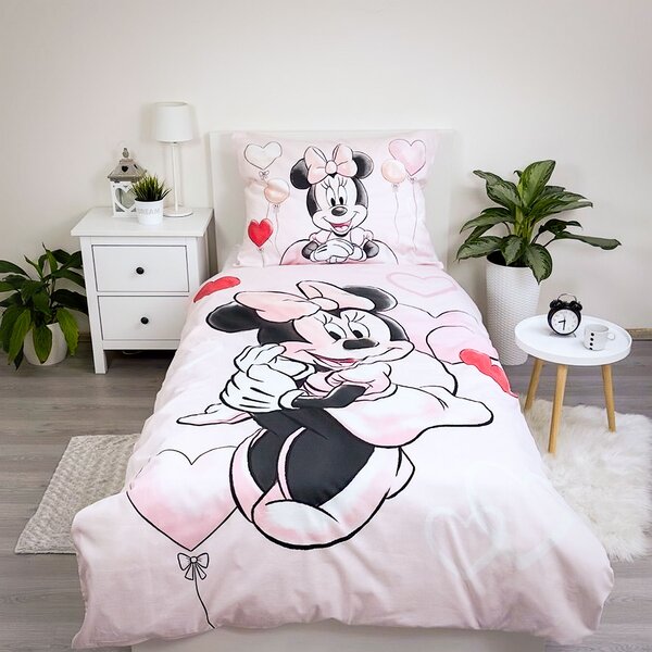 Jerry Fabrics povlečení MINNIE BALLOON 02 bavlna hladká, 140x200cm + 70x90cm