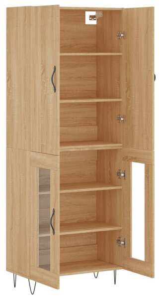Skříň highboard dub sonoma 69,5 x 34 x 180 cm kompozitní dřevo 3198068