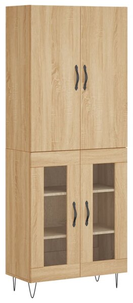 Skříň highboard dub sonoma 69,5 x 34 x 180 cm kompozitní dřevo 3198068