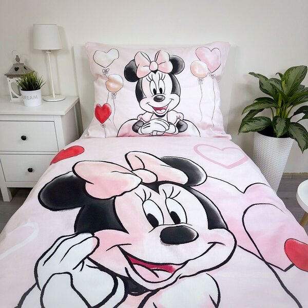 Jerry Fabrics povlečení MINNIE BALLOON 02 bavlna hladká, 140x200cm + 70x90cm