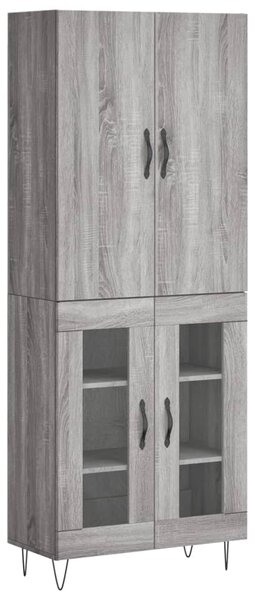 Skříň highboard šedá sonoma 69,5 x 34 x 180 cm kompozitní dřevo 3198071