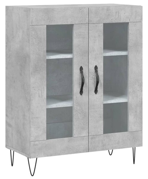Skříň highboard betonově šedá 69,5x34x180 cm kompozitní dřevo 3198069