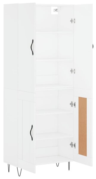 Skříň highboard bílá 69,5 x 34 x 180 cm kompozitní dřevo 3198073